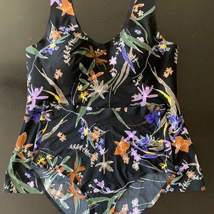 Knix XXL Night Garden LuxeLift Tank and High Rise Panties